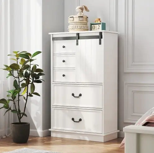 Cómoda Granjera con Puerta Corrediza